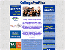 Tablet Screenshot of collegeprofiles.com